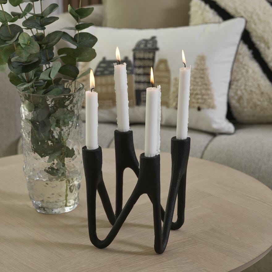 JORI Lysestake H20 cm i Svart