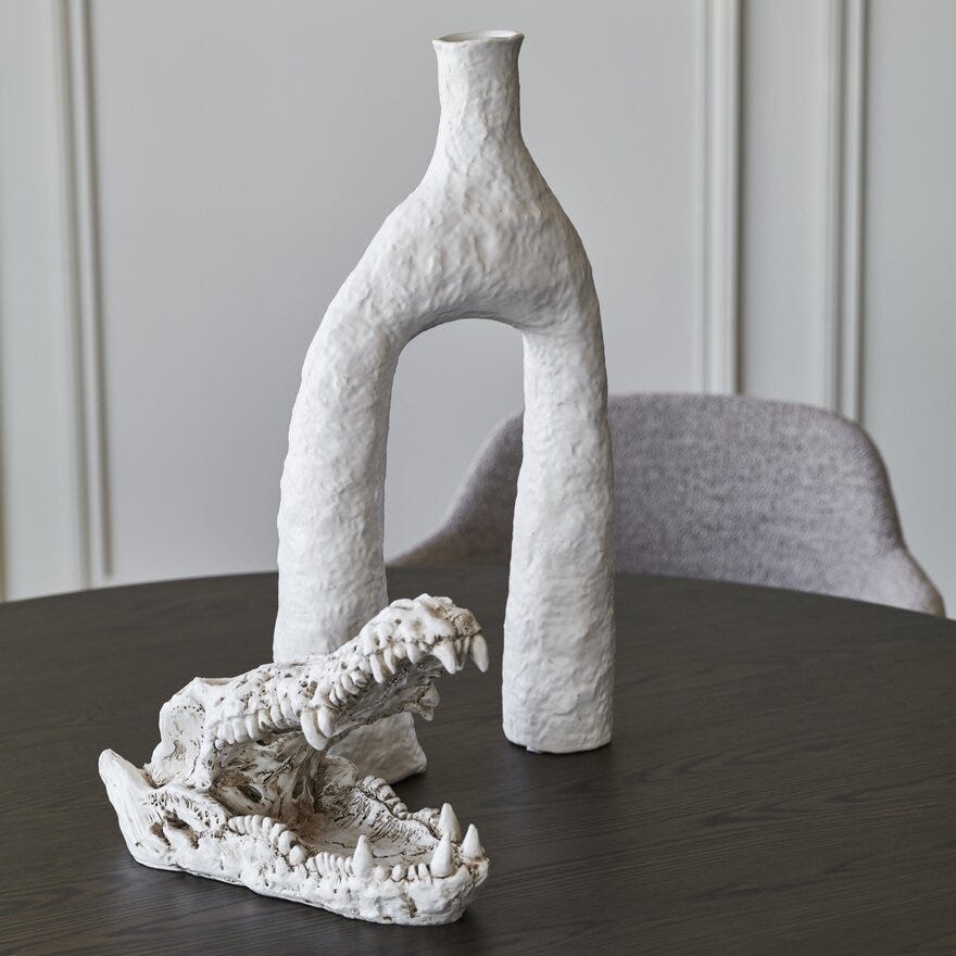 Sindig TILTS Vase H52 cm i Hvit