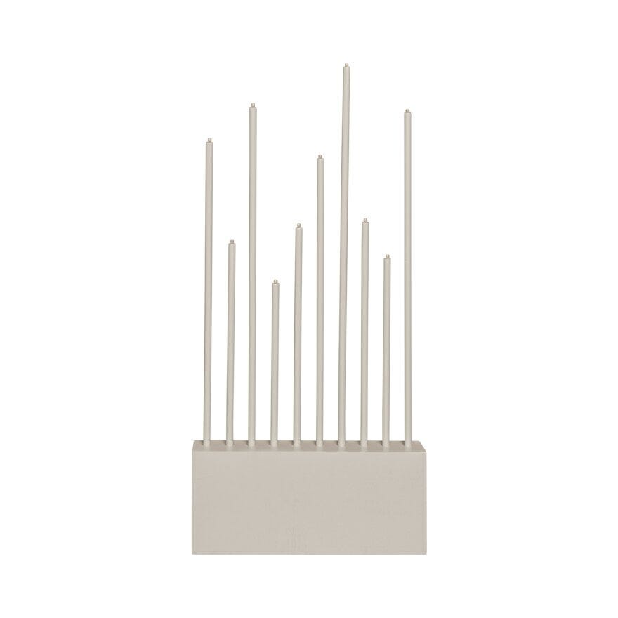 Ly LEVIA Adventsstake 25x53 cm i Beige/natur