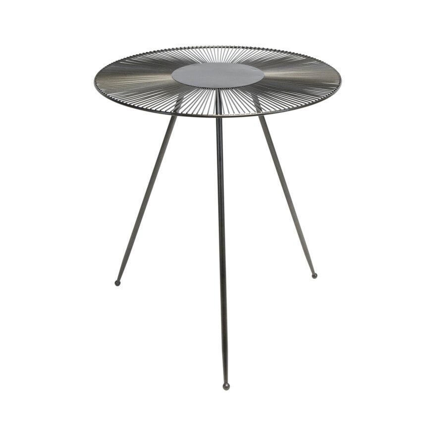 LINJE Sidebord Ø50 cm i Svart