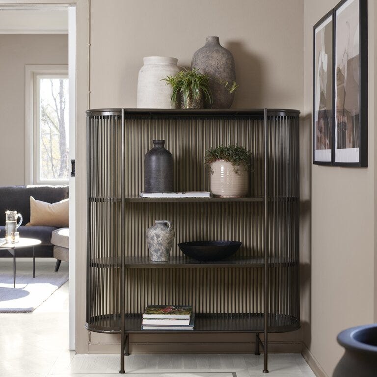 LINJE Reol B:120 cm i Svart