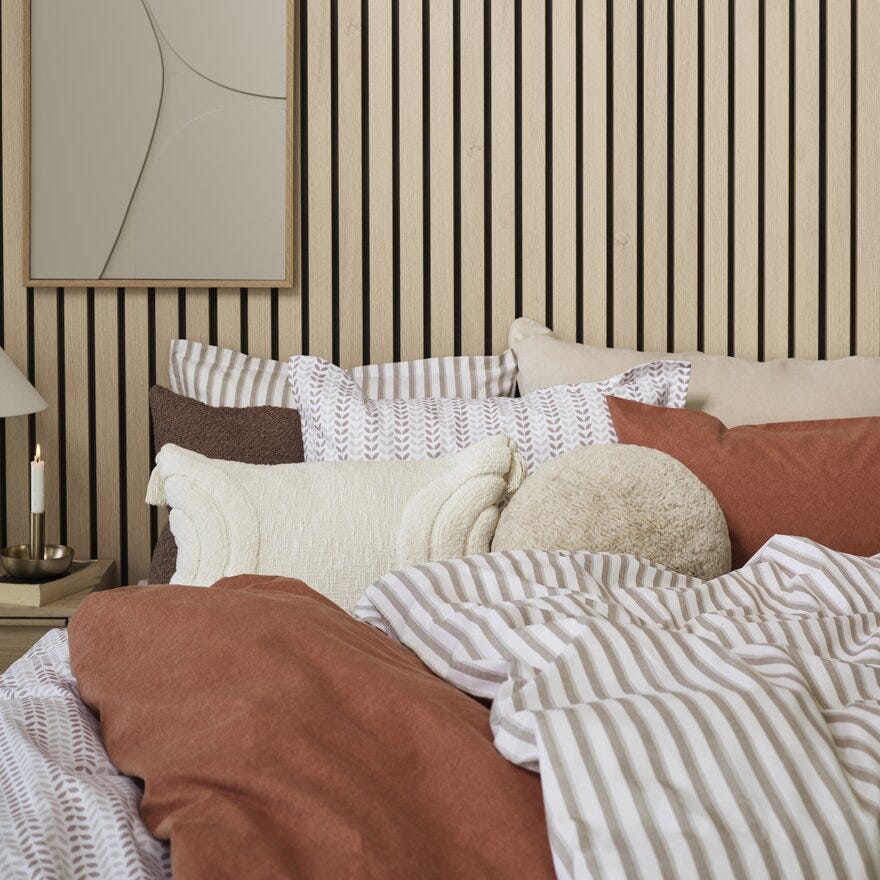 Sindig NEA Sengesett 140x220 cm i Beige/natur