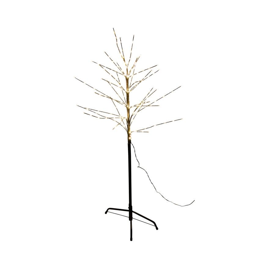 LUNA Juletre med lys H120 cm i Svart