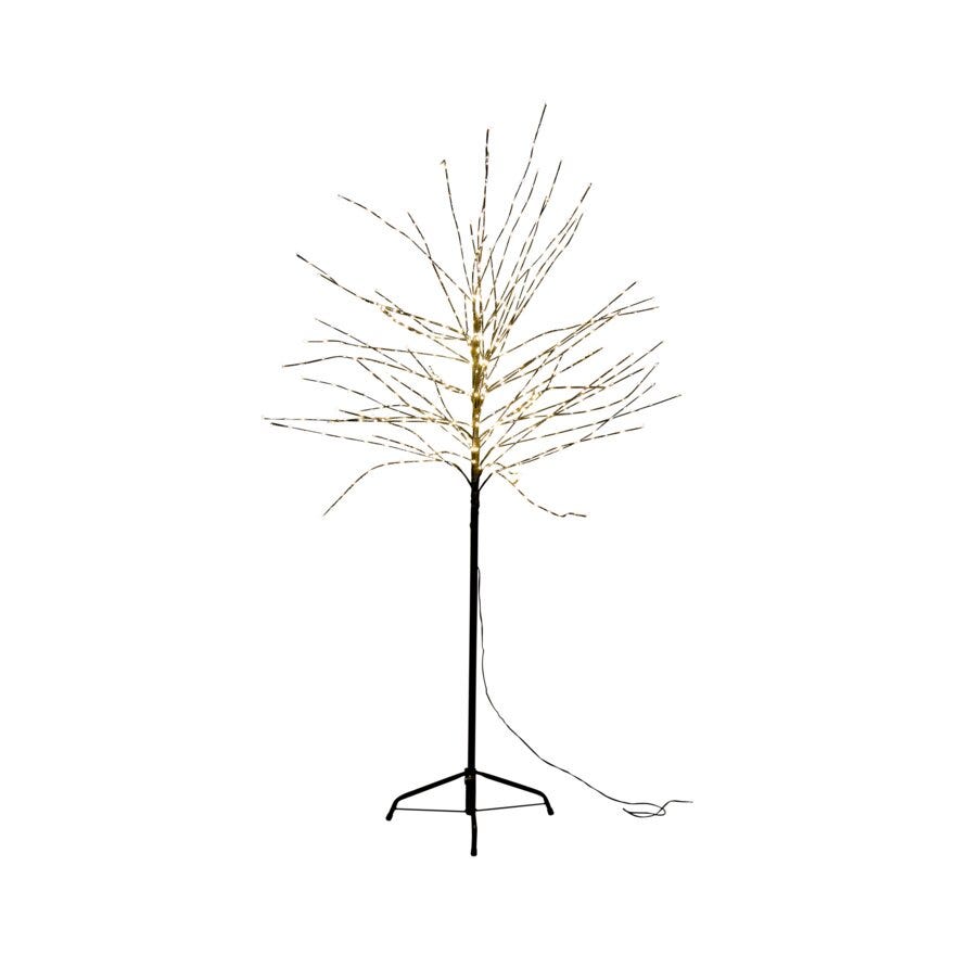 LUNA Juletre med lys H150 cm i Svart