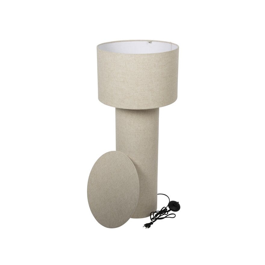 Sindig LUND Gulvlampe H90 cm i Beige/natur