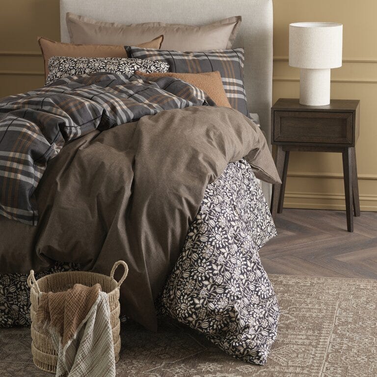 Sindig LUND Bordlampe Ø28 cm i Beige/natur