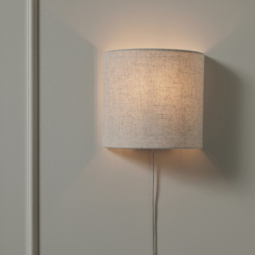 Sindig LUND Vegglampe H23.5 cm i Beige/natur