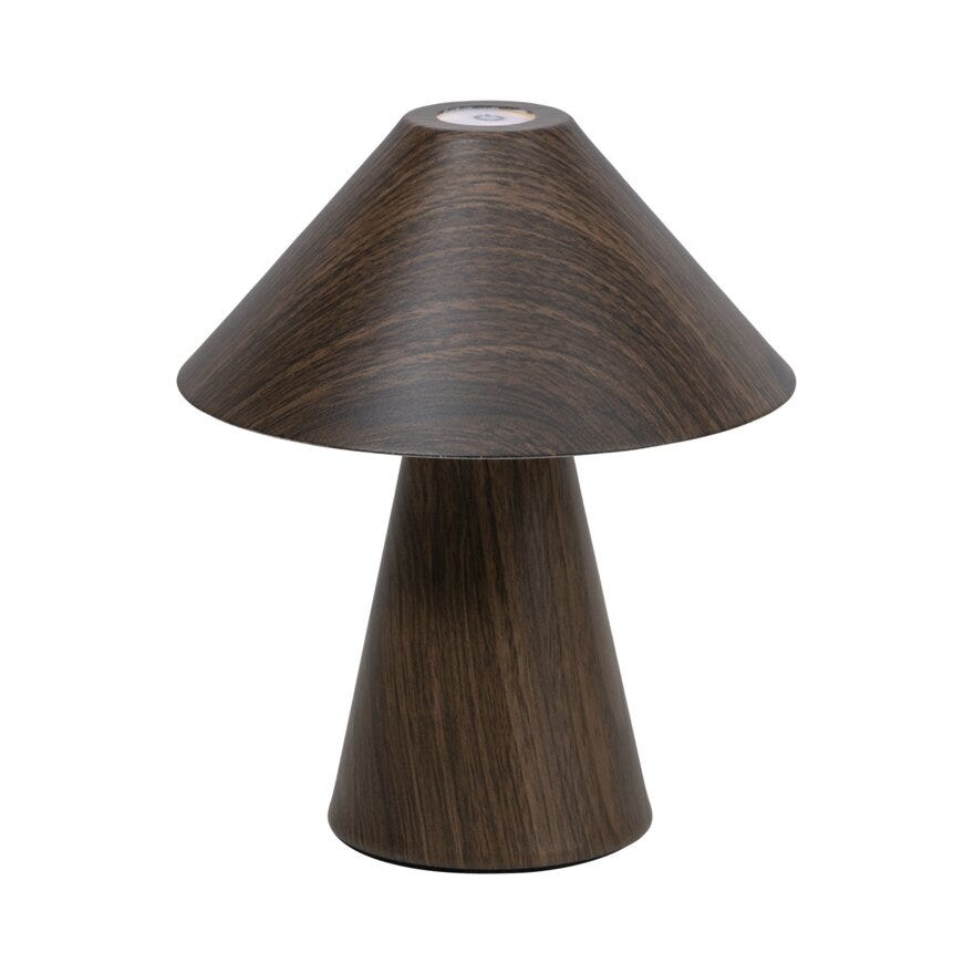 Sindig MASSI Bordlampe oppladbar Ø15 cm i Brun