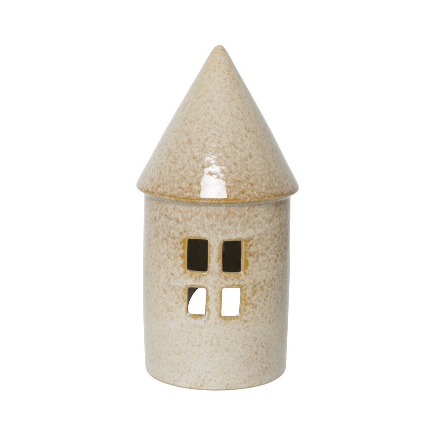 Sindig MOMIR Lyshus H25 cm i Beige/natur