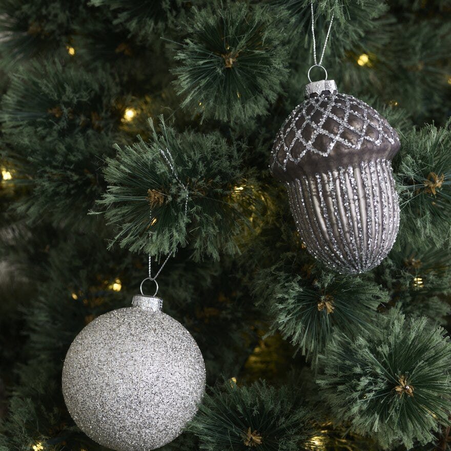 Sindig NØTT Julekule Ø7.5 cm i Brun
