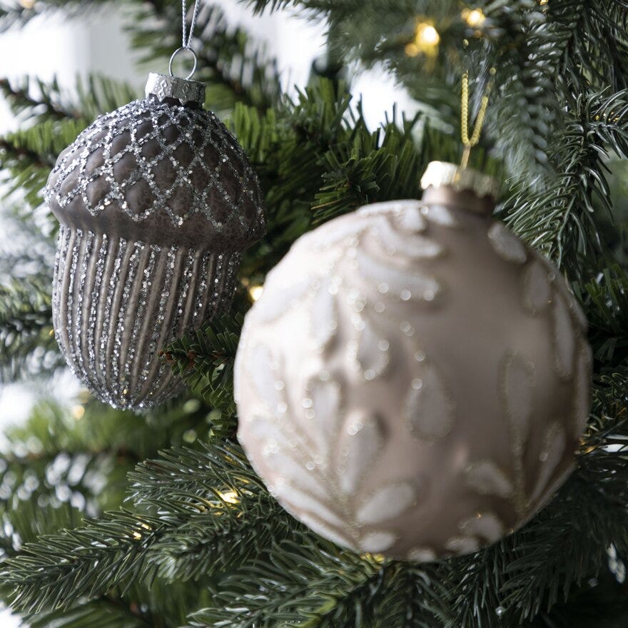 Sindig NØTT Julekule Ø7.5 cm i Brun