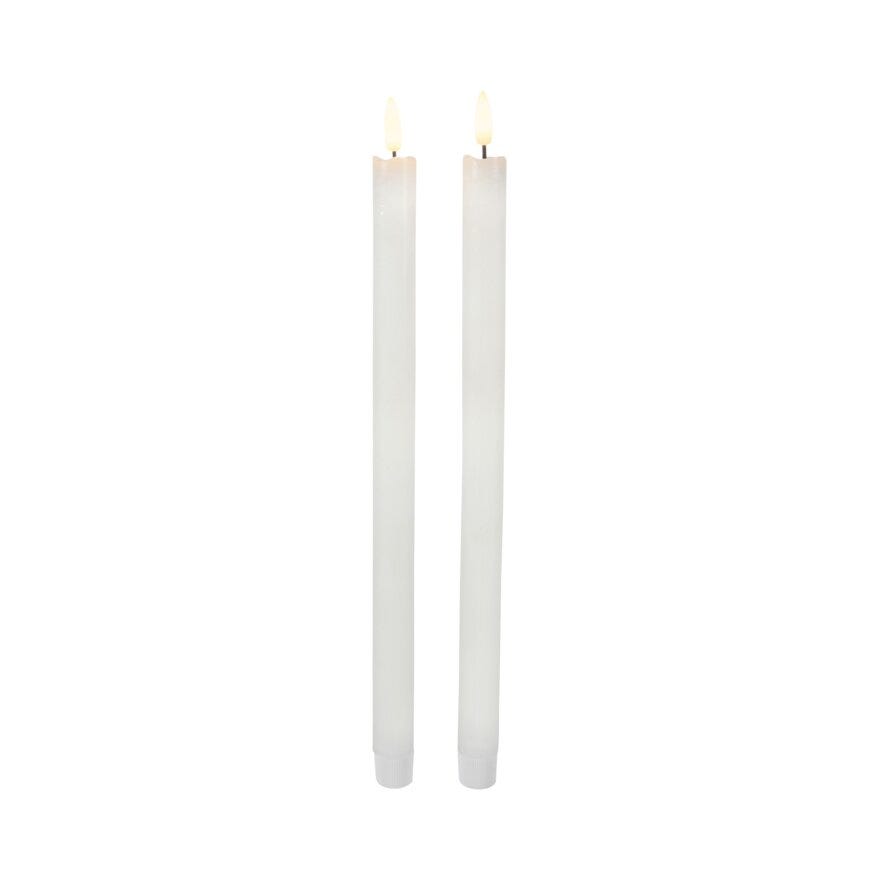 Lun NICK LED kronelys H35 cm i Hvit