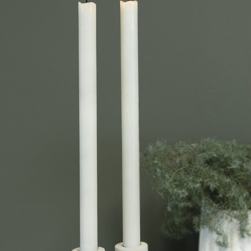 Lun NICK LED kronelys H35 cm i Hvit