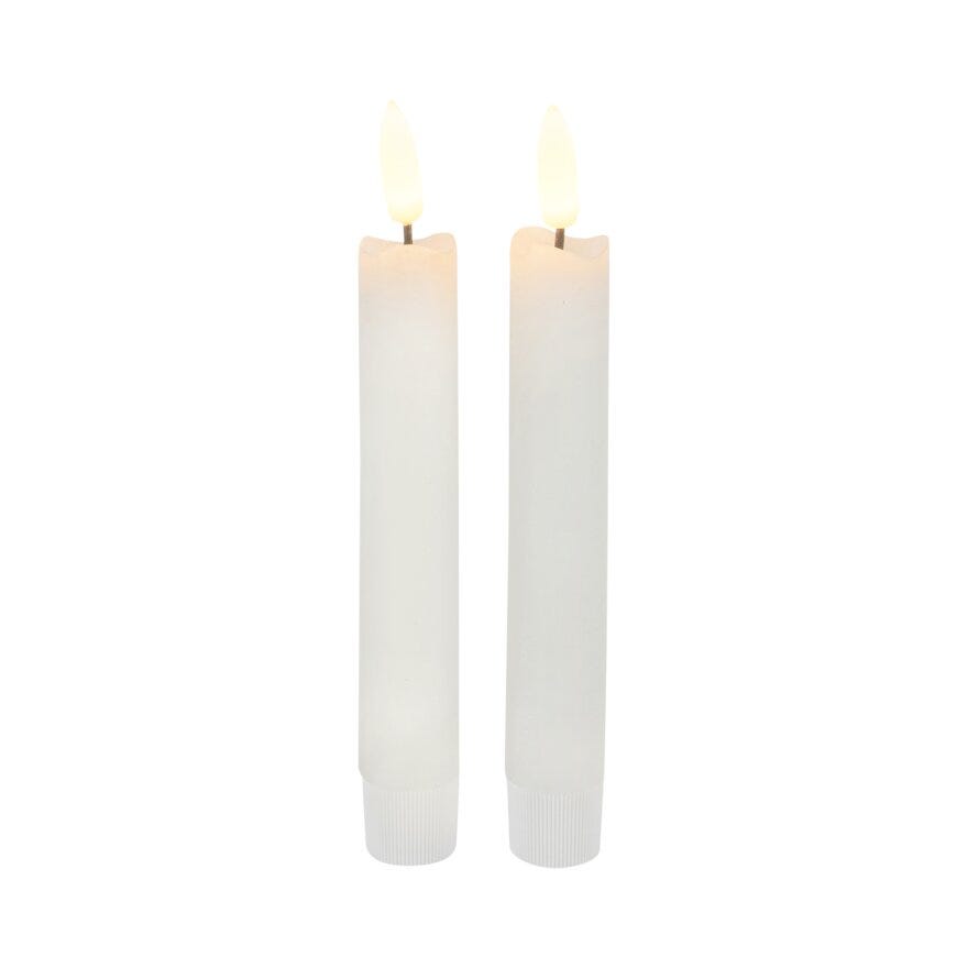 Lun NICK LED kronelys H15 cm i Hvit