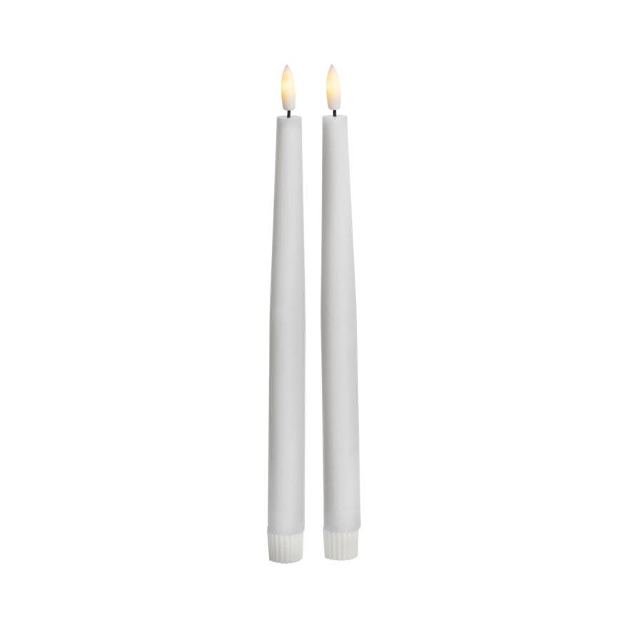 Lun NIMA LED kronelys H24.5 cm i Hvit