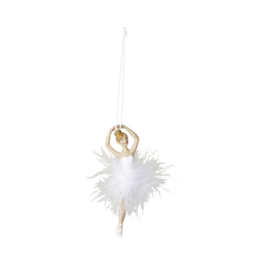 Sindig NIVI Julekule 5x1.5 cm i Hvit