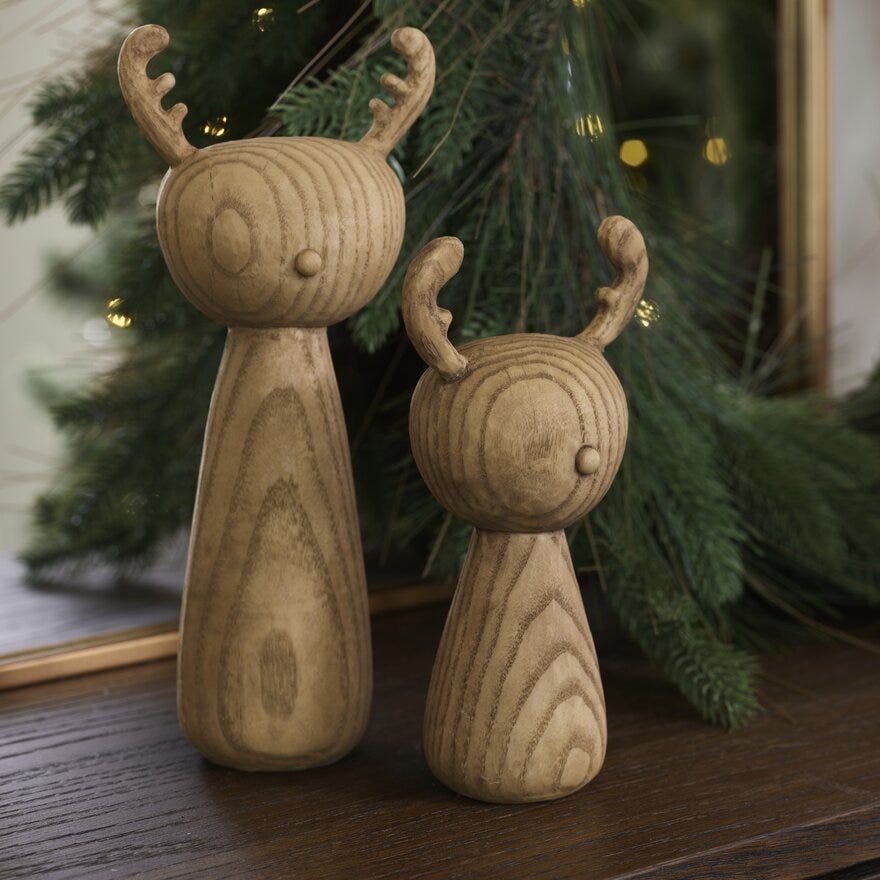 Sindig NURE Julefigur H27.5 cm i Beige/natur