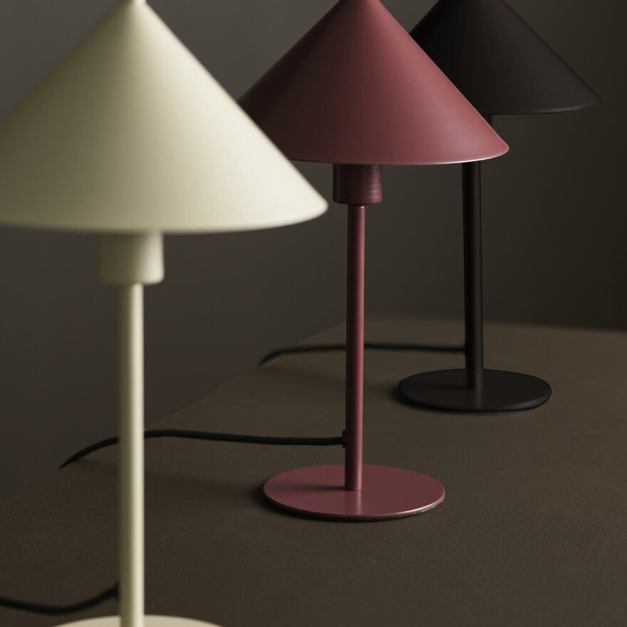 Sindig PAPA Bordlampe H35 cm i Beige/natur