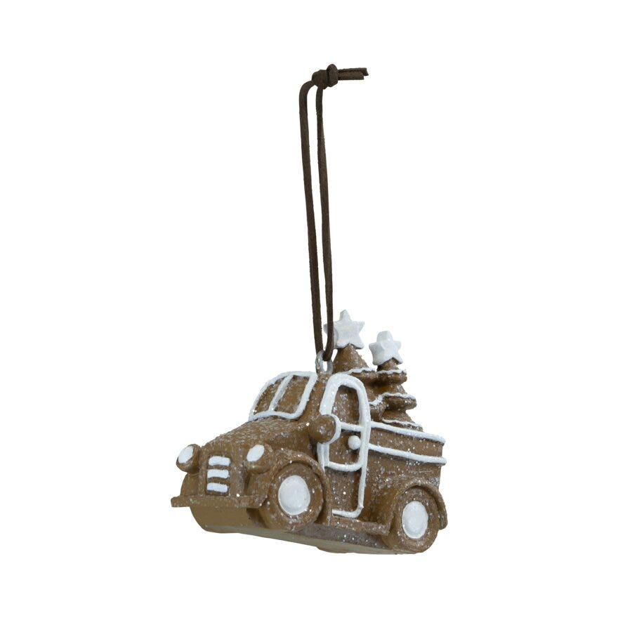 PELLE Juletrepynt 2,5x8 cm i Brun