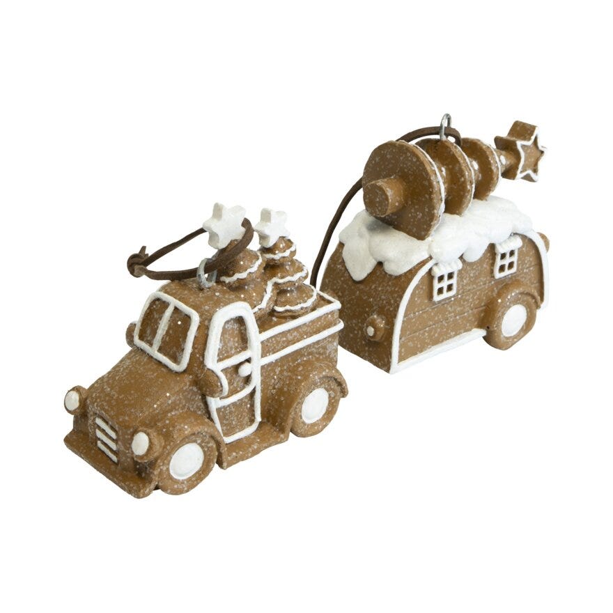 PELLE Juletrepynt 2,5x8 cm i Brun