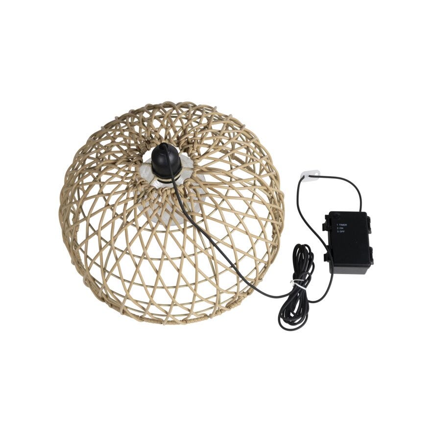 Ly PINTA Utendørs taklampe Ø30 cm i Beige/natur