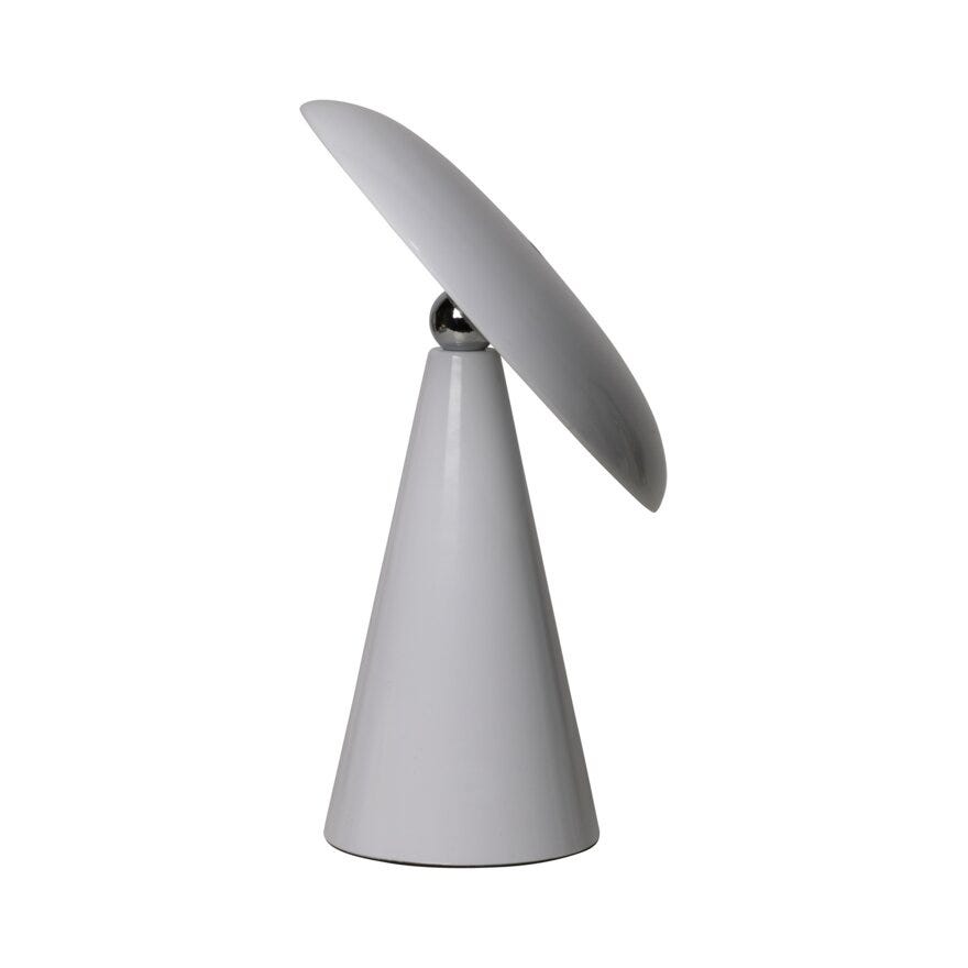 Sindig PORCINI Bordlampe oppladbar H26 cm i Hvit