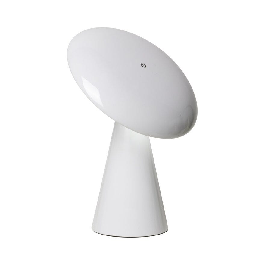 Sindig PORCINI Bordlampe oppladbar H26 cm i Hvit