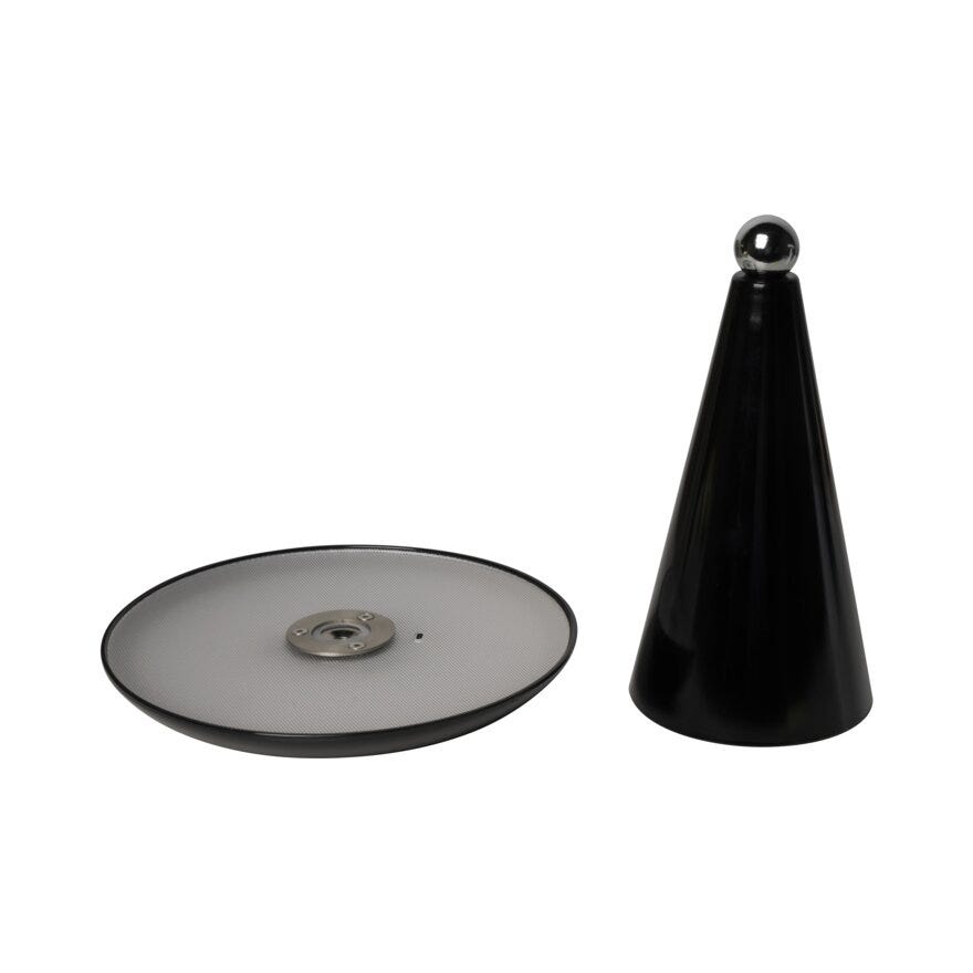 Sindig PORCINI Bordlampe oppladbar H26 cm i Svart
