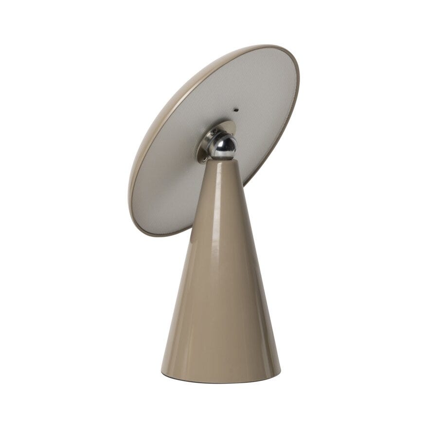 Sindig PORCINI Bordlampe oppladbar H26 cm i Beige/natur