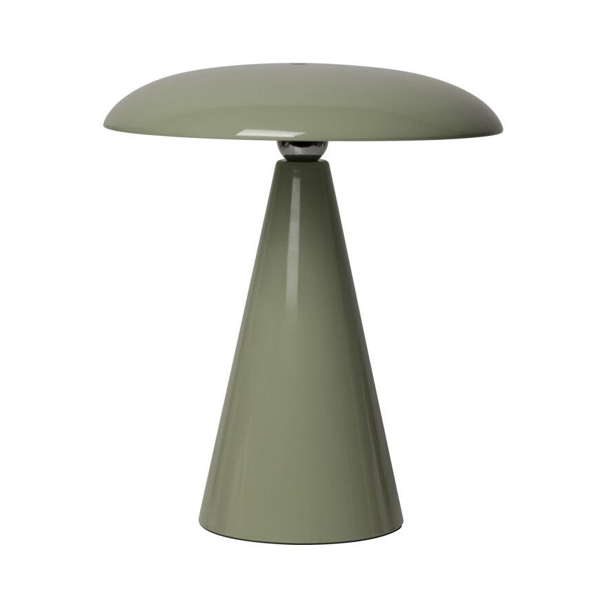 Sindig PORCINI Bordlampe oppladbar H26 cm i Grønn