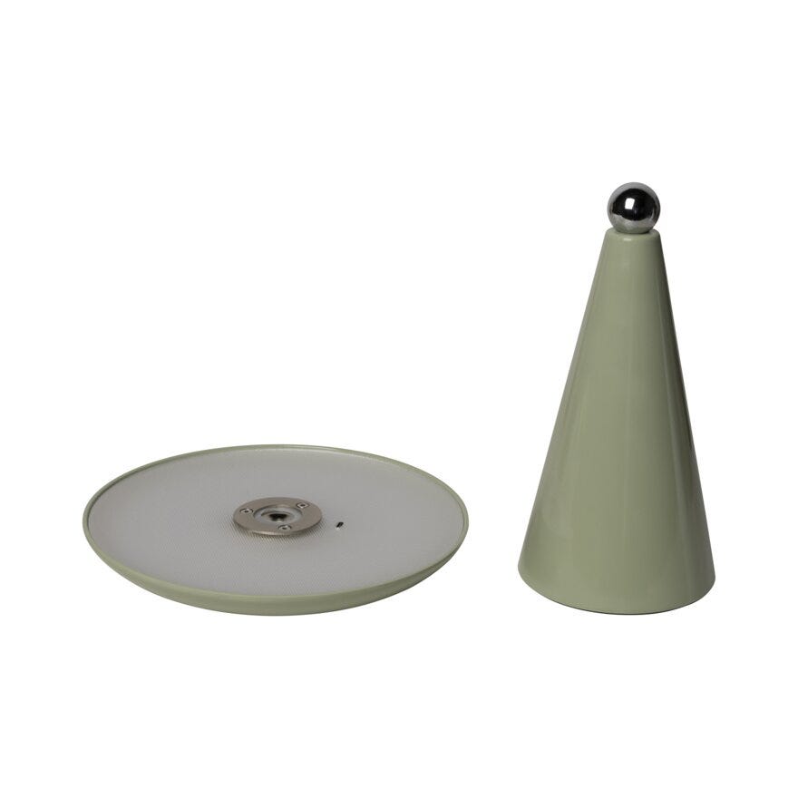 Sindig PORCINI Bordlampe oppladbar H26 cm i Grønn