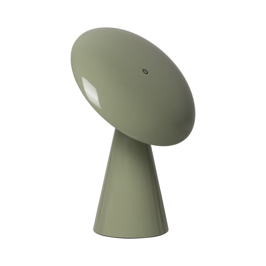 Sindig PORCINI Bordlampe oppladbar H26 cm i Grønn