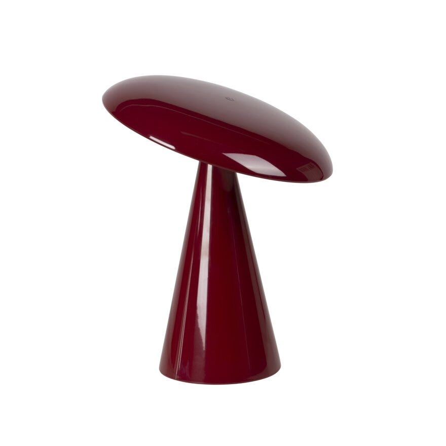 Sindig PORCINI Bordlampe oppladbar H26 cm i Rød