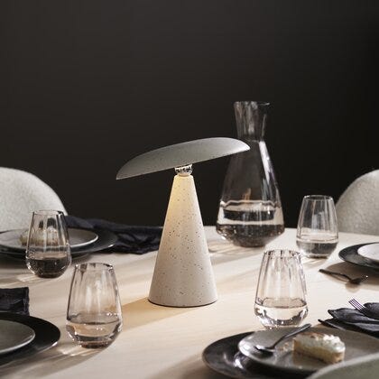 Porcini oppladbar bordlampe Ø23