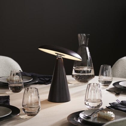 Porcini oppladbar bordlampe Ø23