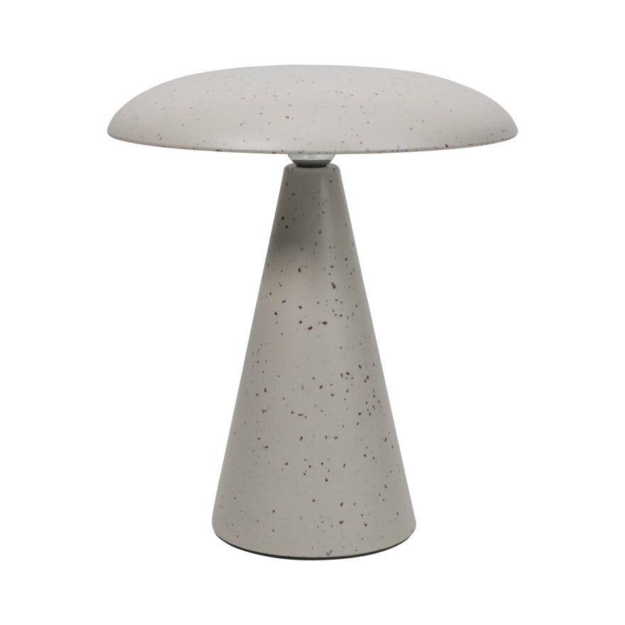 Sindig PORCINI Bordlampe oppladbar Ø23 cm i Hvit