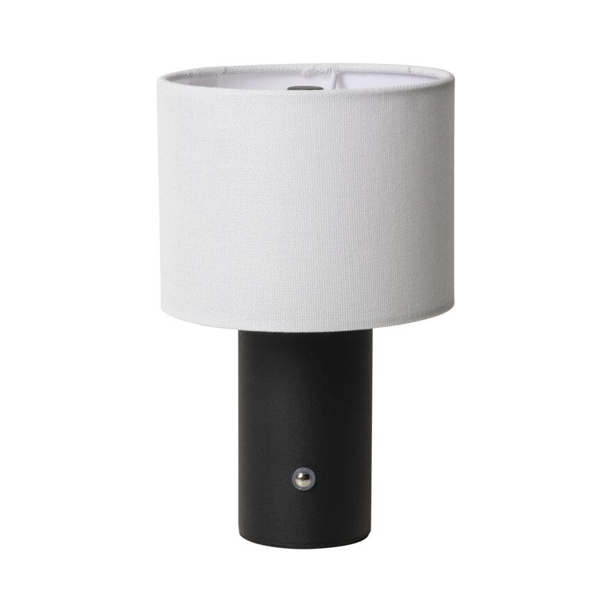 Sindig PORTOBELLO Bordlampe oppladbar H20 cm i Svart