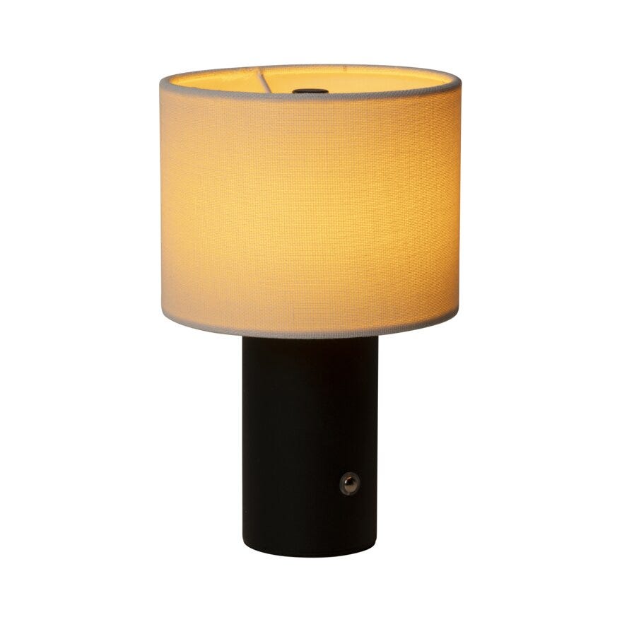 Sindig PORTOBELLO Bordlampe oppladbar H20 cm i Svart