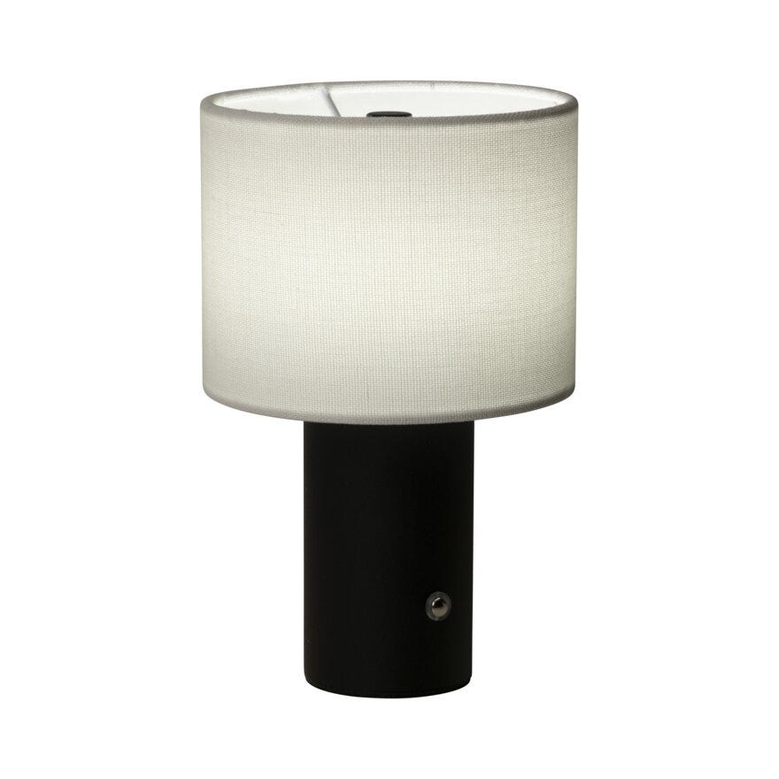 Sindig PORTOBELLO Bordlampe oppladbar H20 cm i Svart
