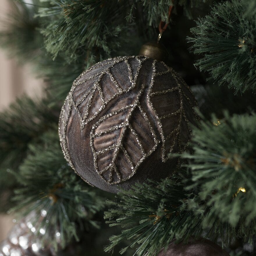 Sindig RADA Julekule Ø10 cm i Brun