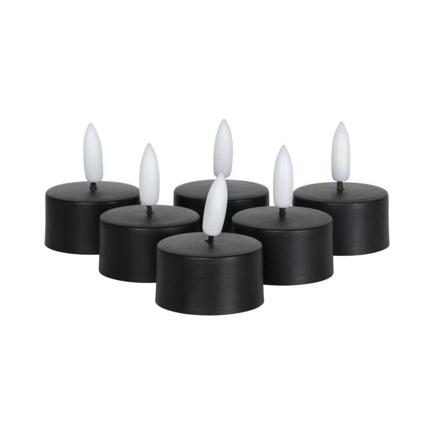 Ly Reba svart led telys H2.5