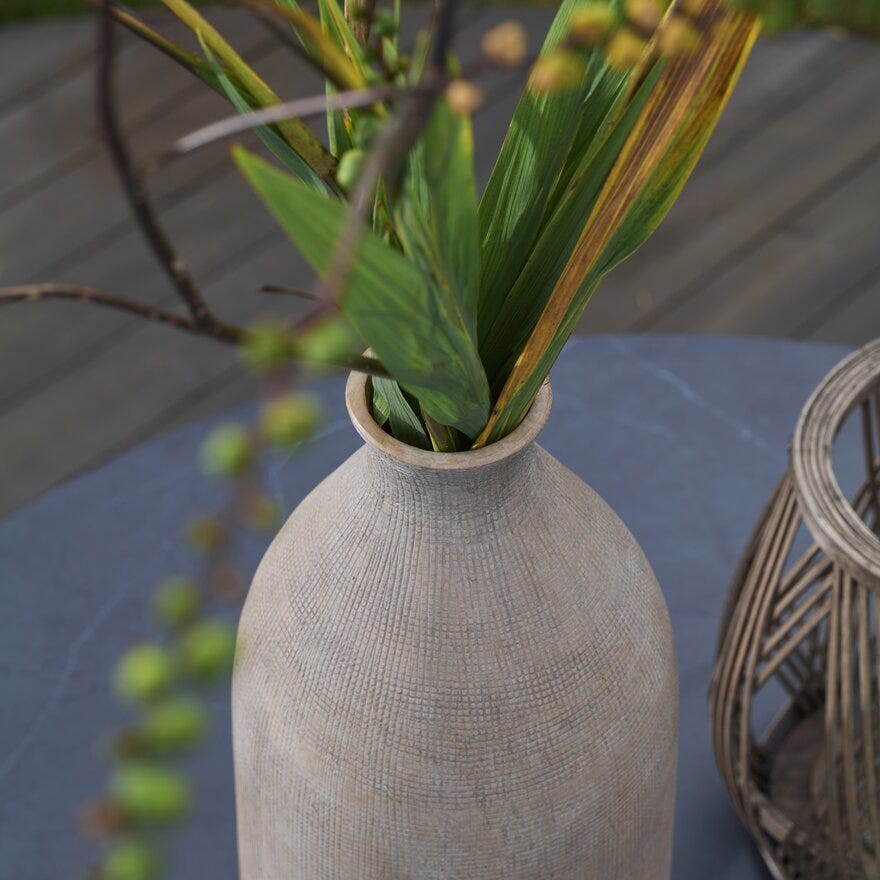 RHINE Vase H45 cm i Brun