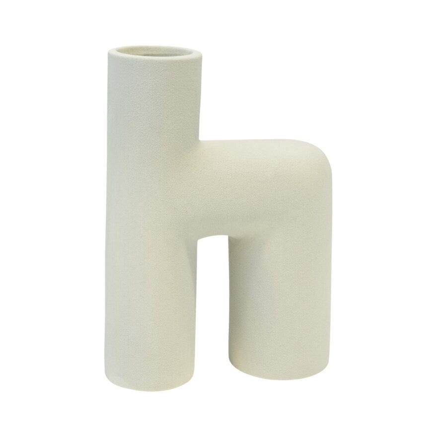 RION Vase H21 cm i Beige/natur