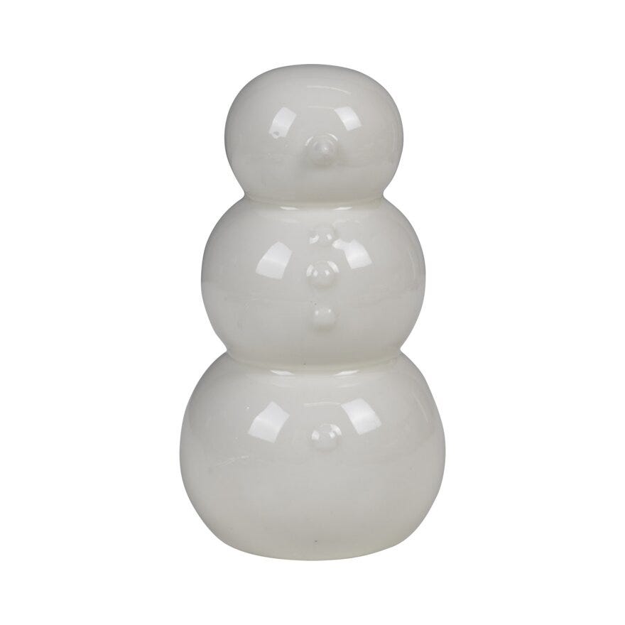 Sindig RUSSEL Snømann H13.5 cm i Hvit