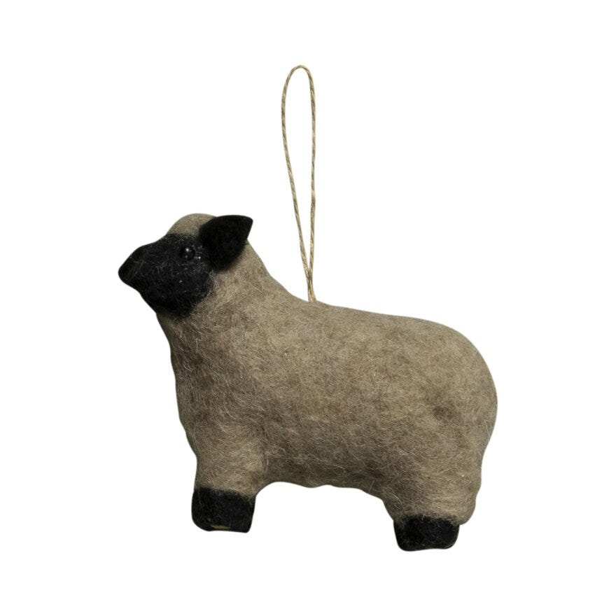Sindig SHAUN Juletrepynt 10.5x4 cm i Brun