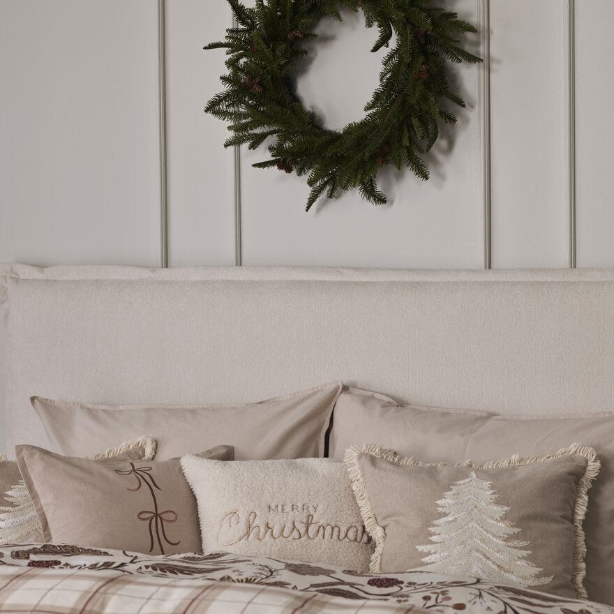 Sindig MERRY Pynteputetrekk 50x50 cm i Beige/natur