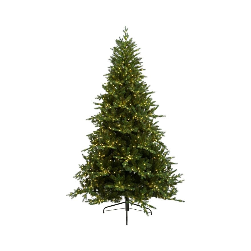 Ly STRYN Juletre med lys H210 cm i Grønn