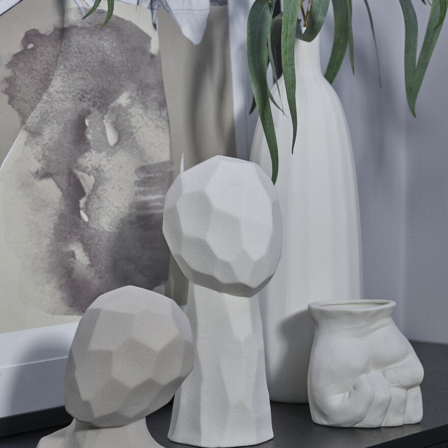 THIMA Vase H13 cm i Hvit