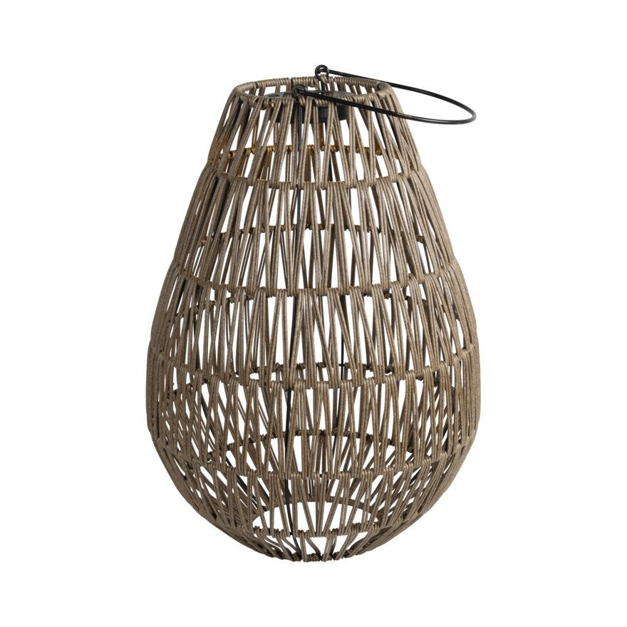 Nordic Energy TAZZA Solcellelykt H43 cm i Brun