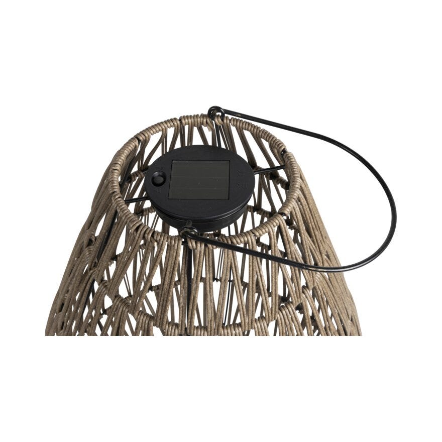 Nordic Energy TAZZA Solcellelykt H43 cm i Brun